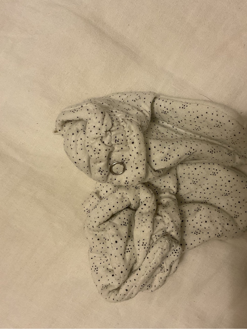 Robeez White and Black Dot Baby Slippers